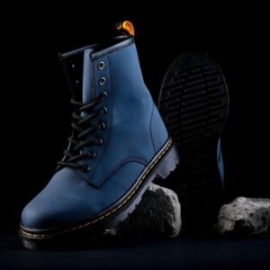 Botas Azul Navy Eco Cuero Vegano